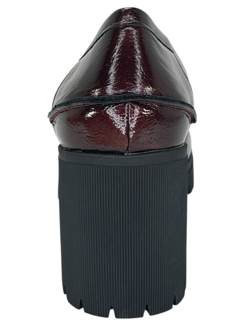 Sun + Stone Presscott Wine Patent Leather Lug Sole Womens Penny Loafers Size 11M - Picture 4 of 10